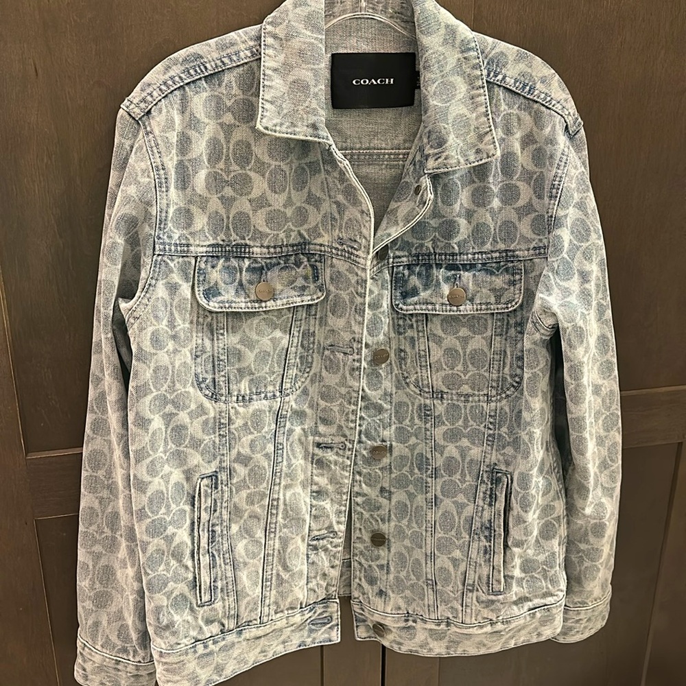 NWT Coach Signature Denim Jean Jacket! Size XSmall.